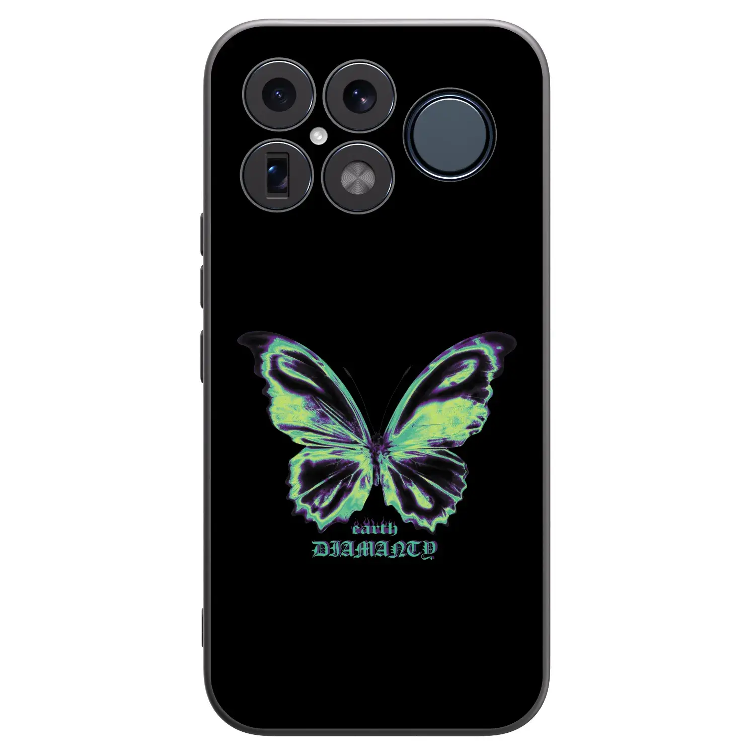 Silikonový černý obal pro Xiaomi Poco F8 Ultra - Diamanty Blue