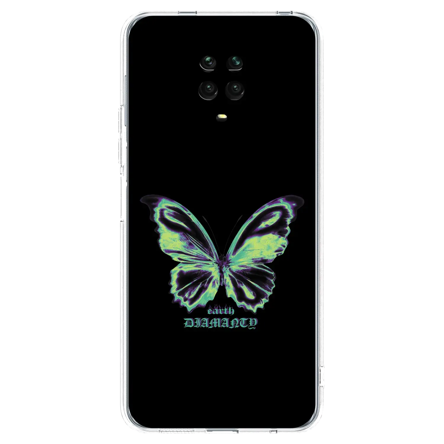 Silikonový průhledný obal pro Xiaomi Redmi Note 9S - Diamanty Blue