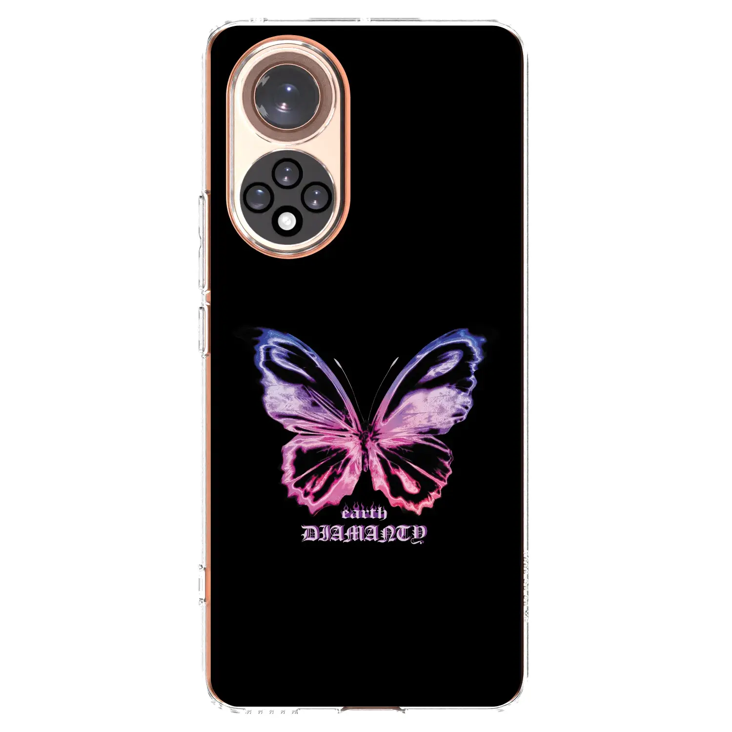 Silikonový průhledný obal pro Huawei Nova 9 - Diamanty Purple