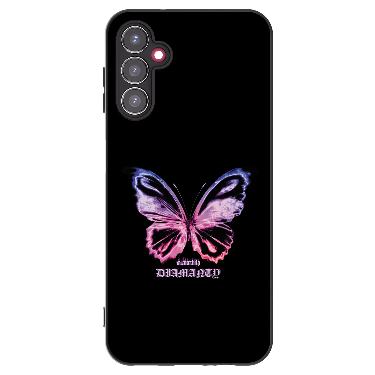 Silikonový černý obal pro Samsung Galaxy A14 5G A146P - Diamanty Purple