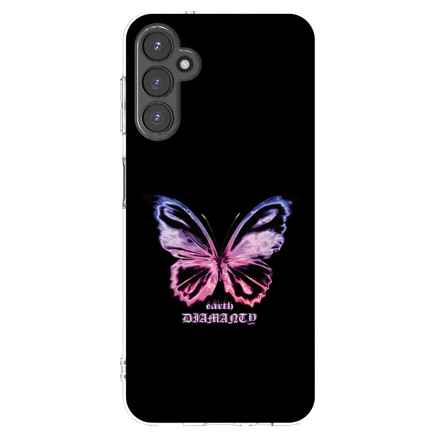 Silikonový průhledný obal pro Samsung Galaxy A14 5G A146P - Diamanty Purple