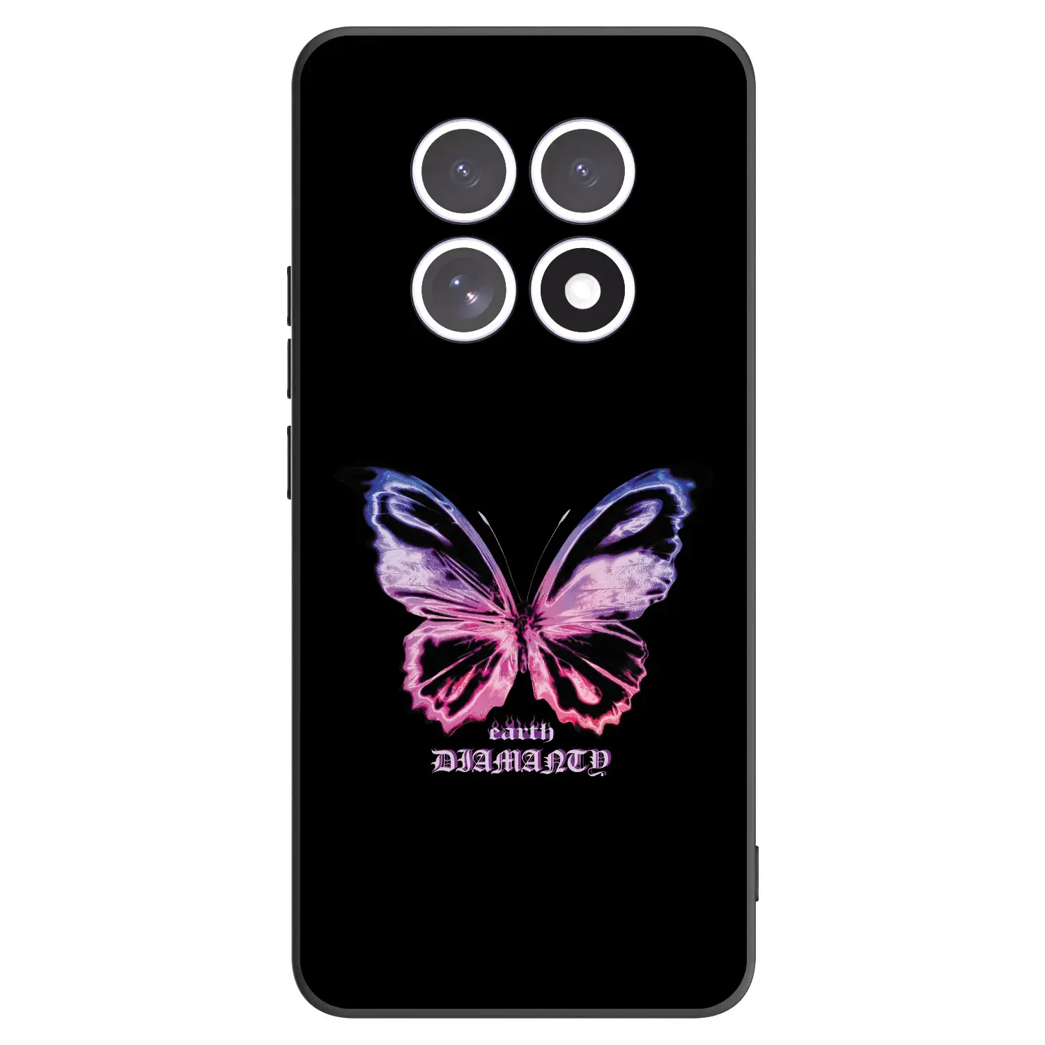 Silikonový černý obal pro Xiaomi Redmi Note 15 4G - Diamanty Purple