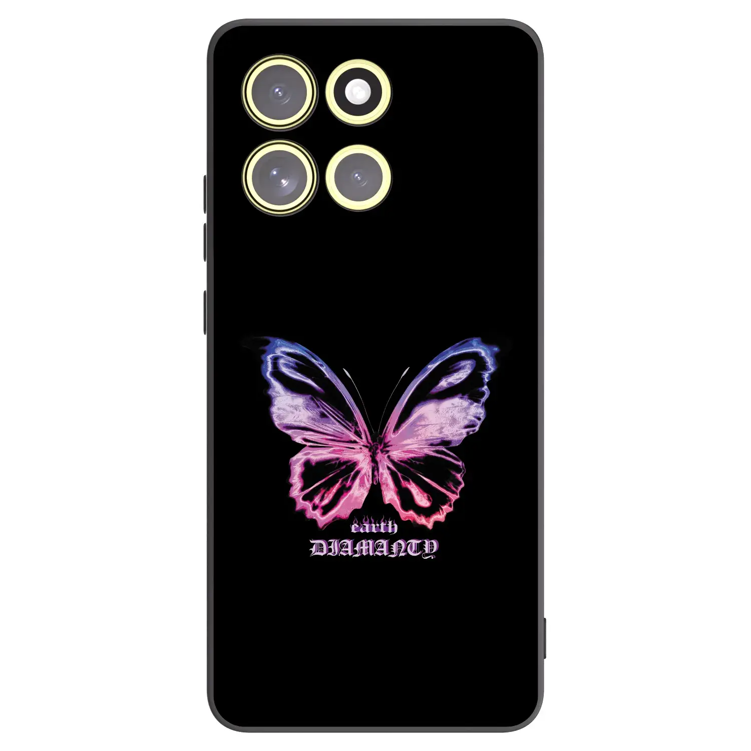Silikonový černý obal pro Motorola Moto G86 Power 5G - Diamanty Purple