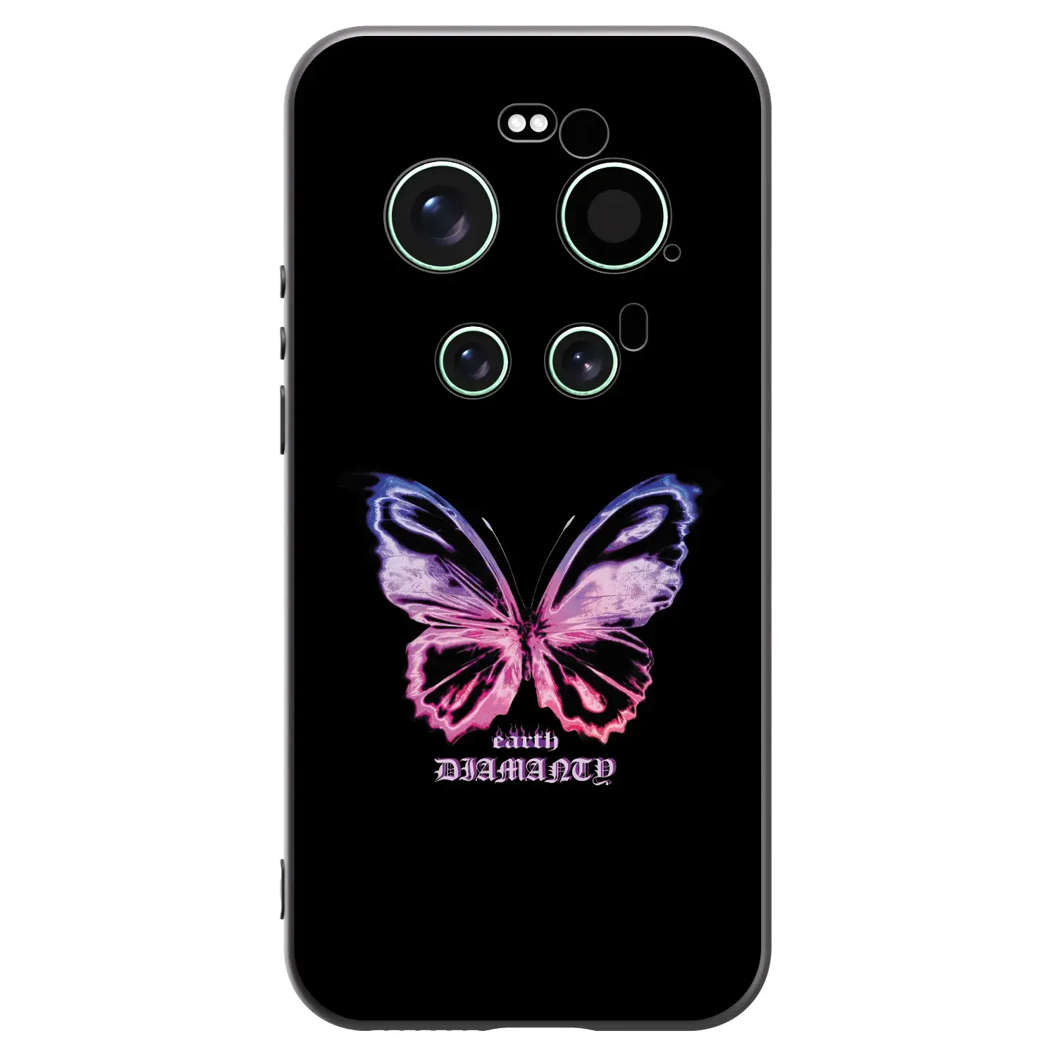 Silikonový černý obal pro Xiaomi 17 Ultra - Diamanty Purple