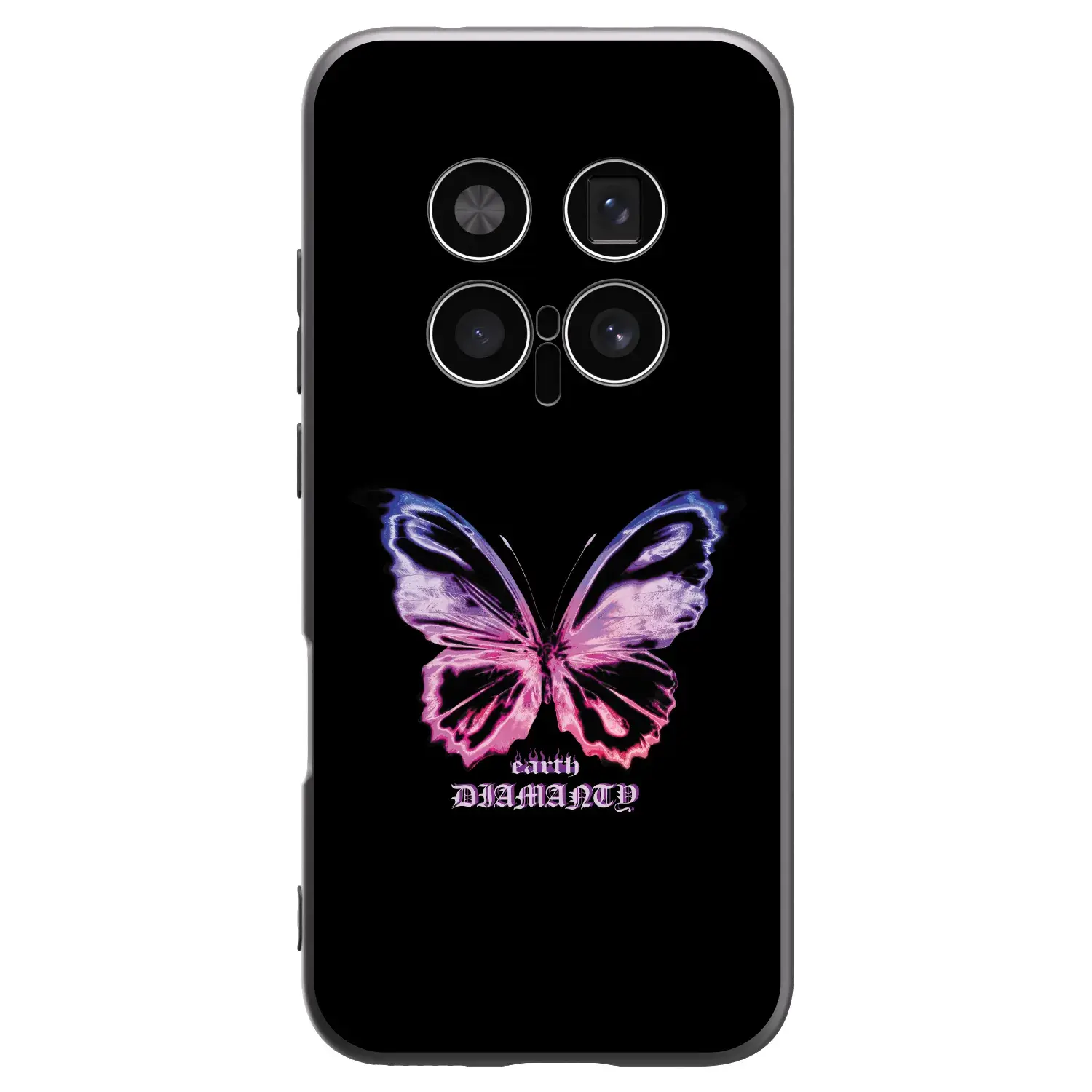 Silikonový černý obal pro Honor Magic8 Pro 5G - Diamanty Purple