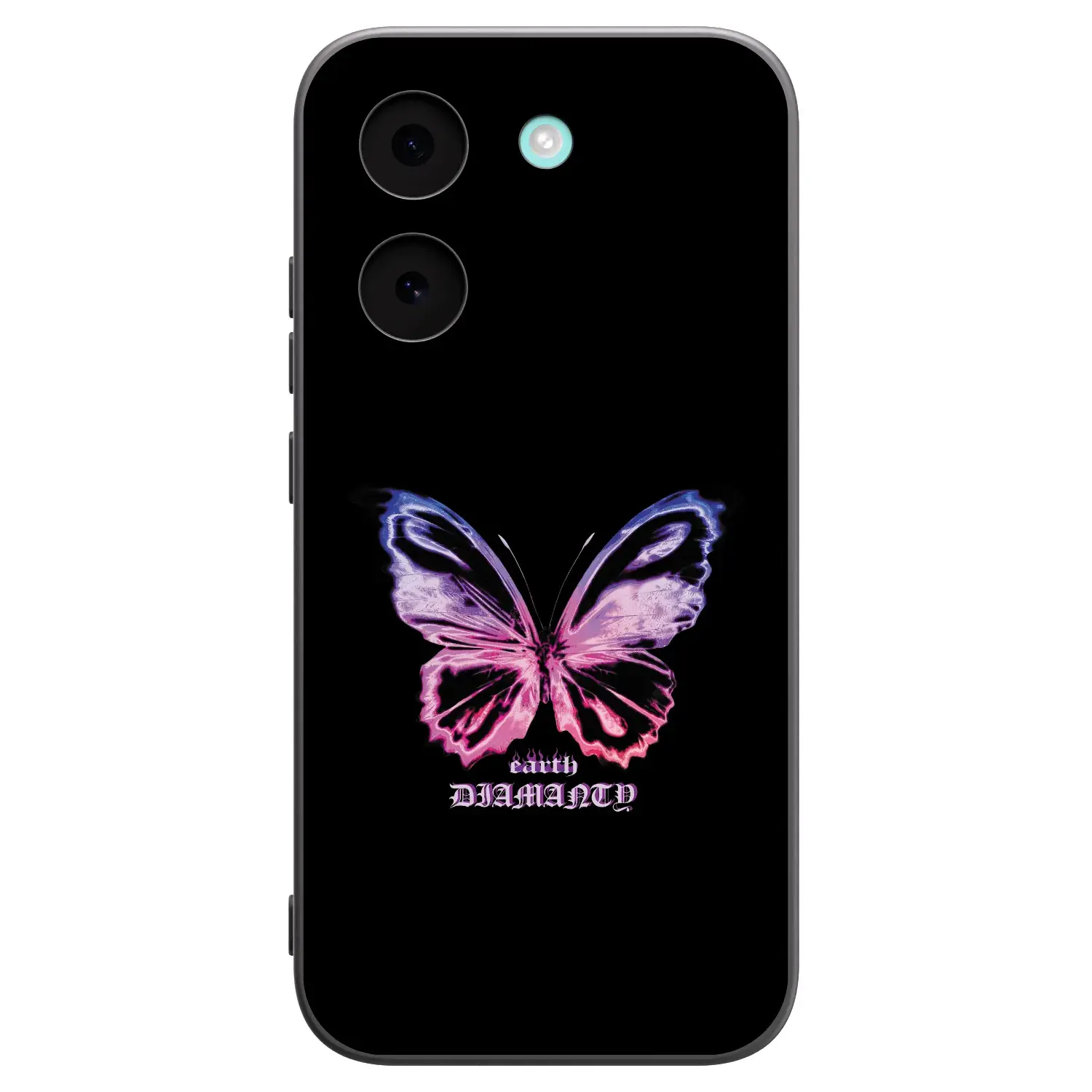 Silikonový černý obal pro Xiaomi Poco X8 Pro - Diamanty Purple