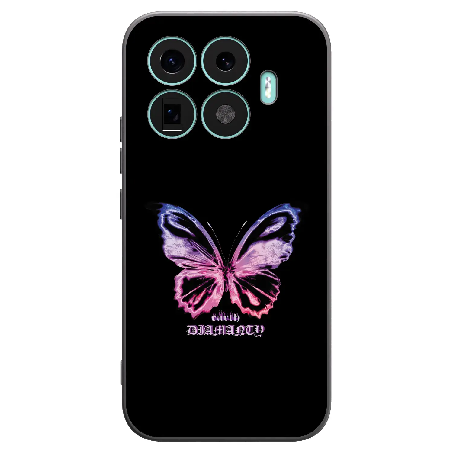 Silikonový černý obal pro Xiaomi 17T - Diamanty Purple