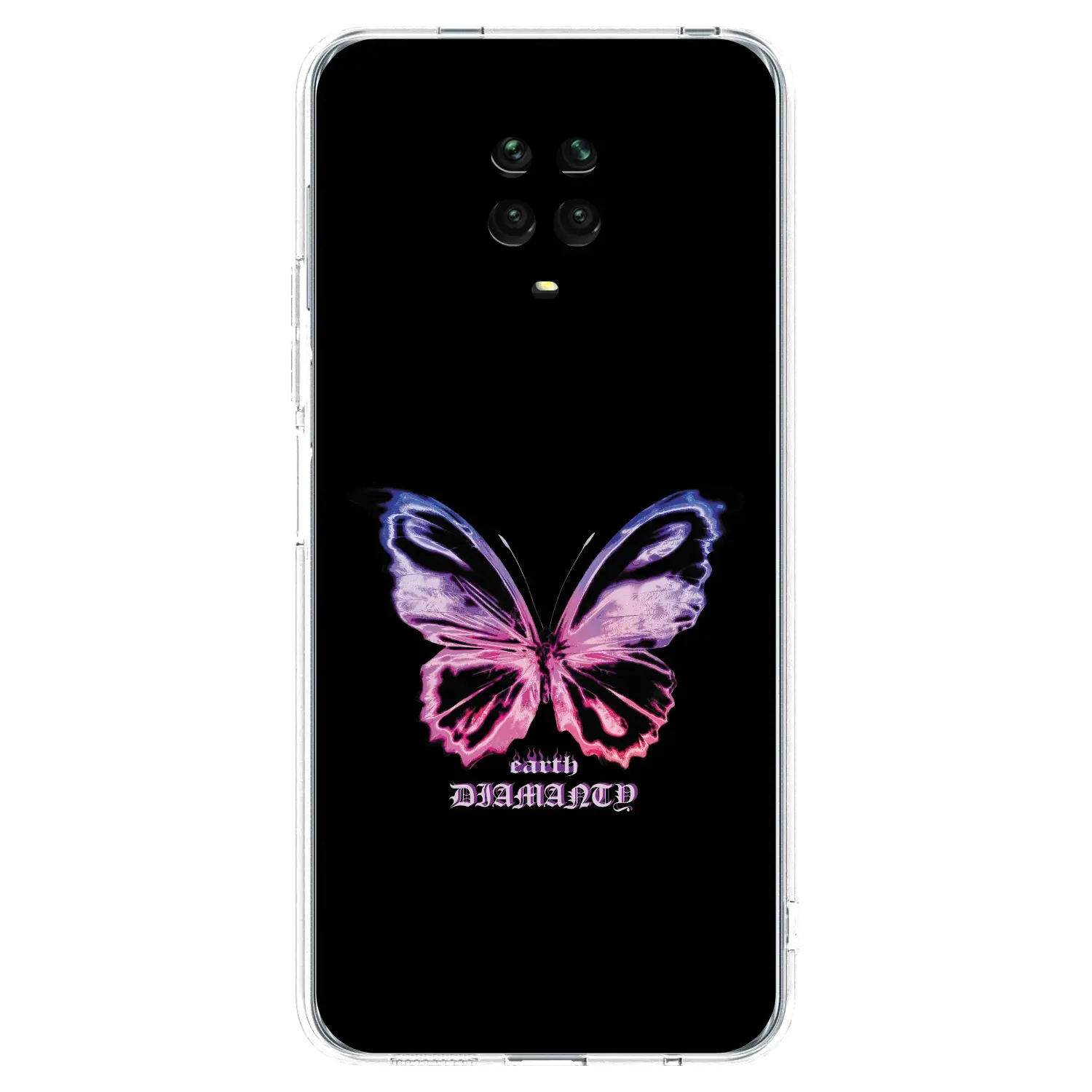 Silikonový průhledný obal pro Xiaomi Redmi Note 9S - Diamanty Purple