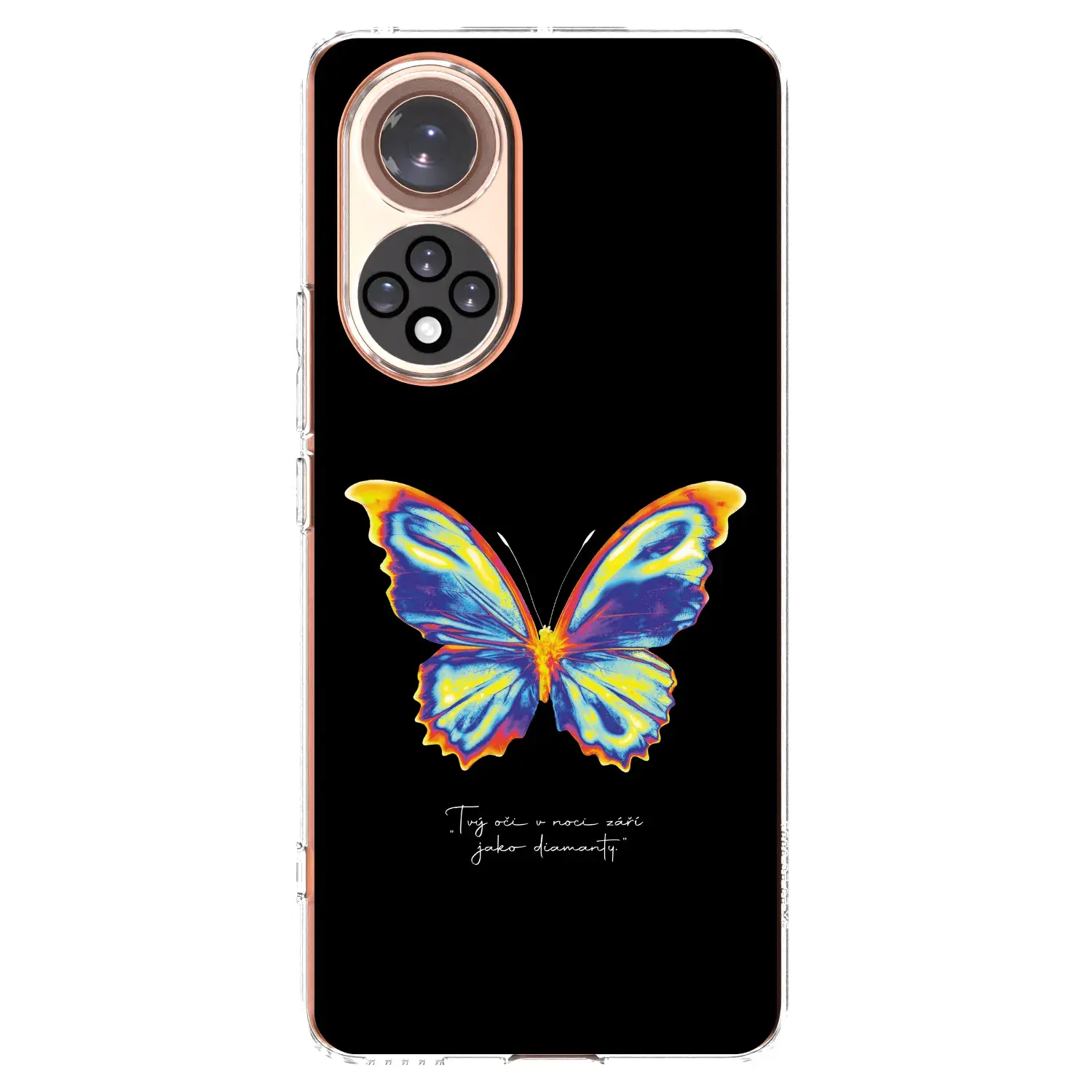 Silikonový průhledný obal pro Huawei Nova 9 - Diamanty Black