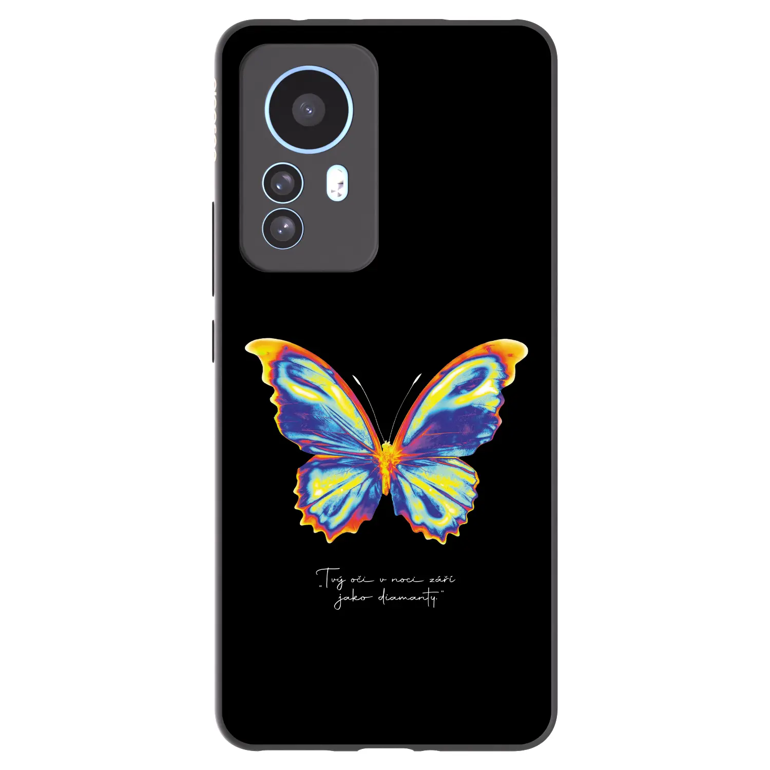 Silikonový černý obal pro Xiaomi 12T Pro - Diamanty Black