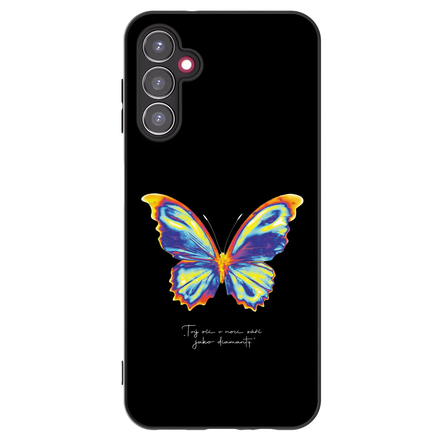 Silikonový černý obal pro Samsung Galaxy A14 5G A146P - Diamanty Black