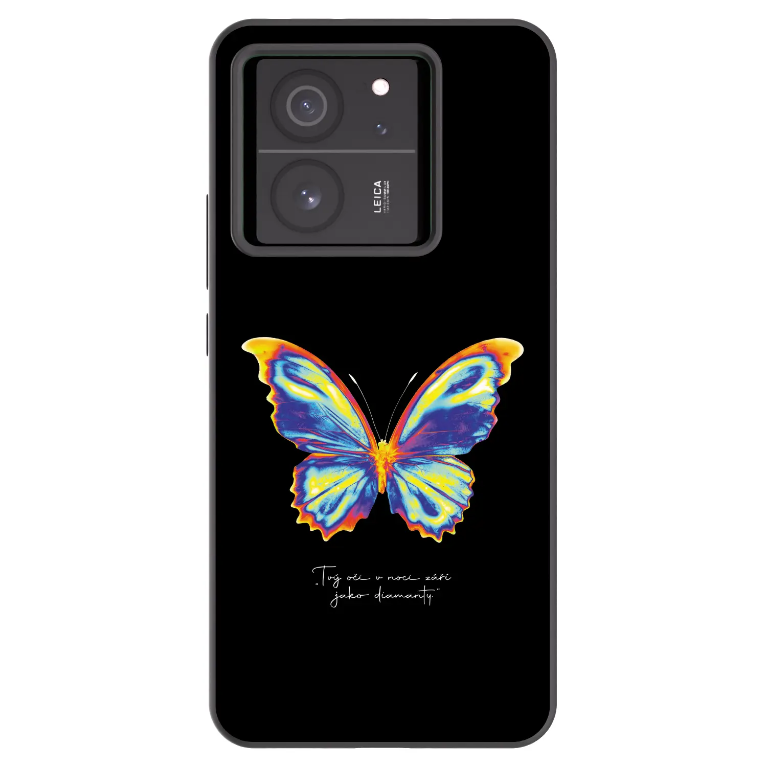 Silikonový černý obal pro Xiaomi 13T Pro - Diamanty Black