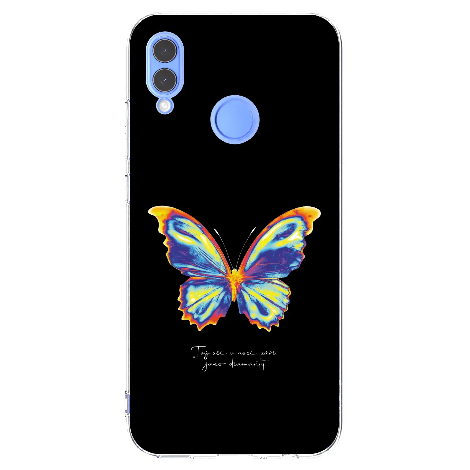Silikonový průhledný obal pro Honor 10 Lite - Diamanty Black