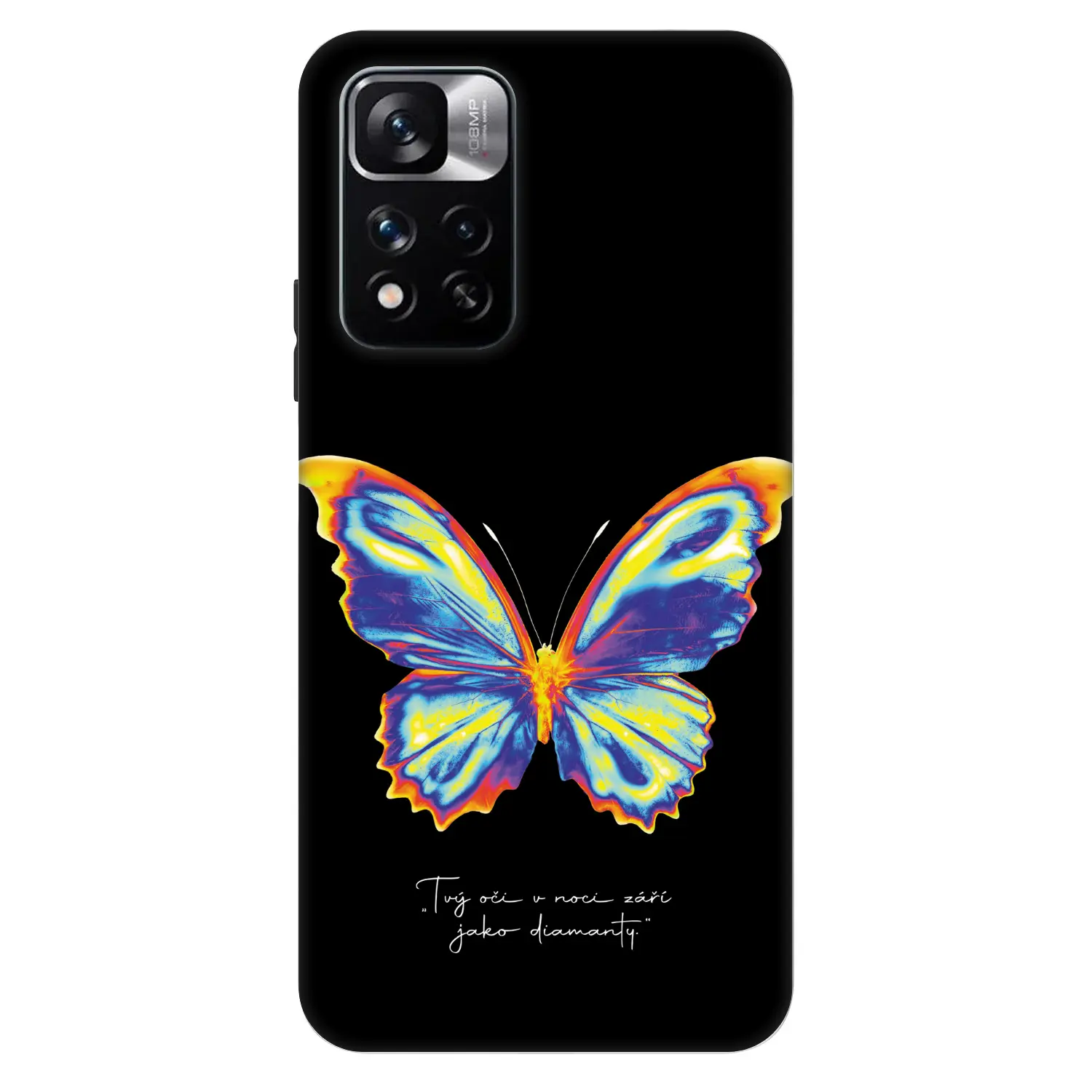Fashion Case pro Xiaomi Redmi Note 11 Pro - Diamanty Black