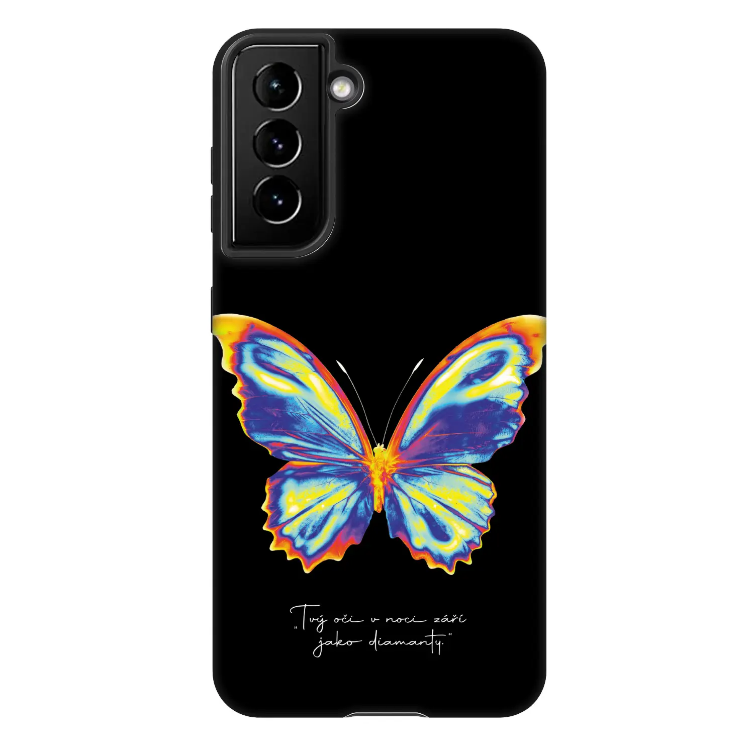 Fashion Case pro Samsung Galaxy S22 5G - Diamanty Black