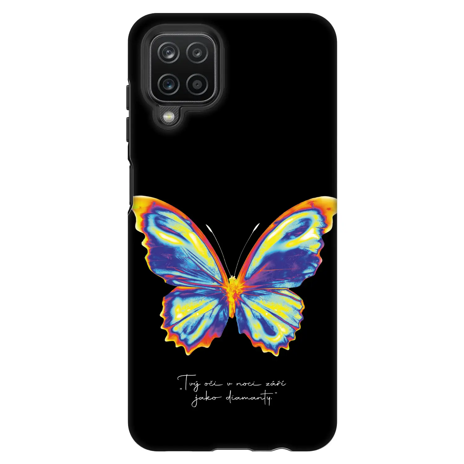 Fashion Case pro Samsung Galaxy A12 A125F - Diamanty Black