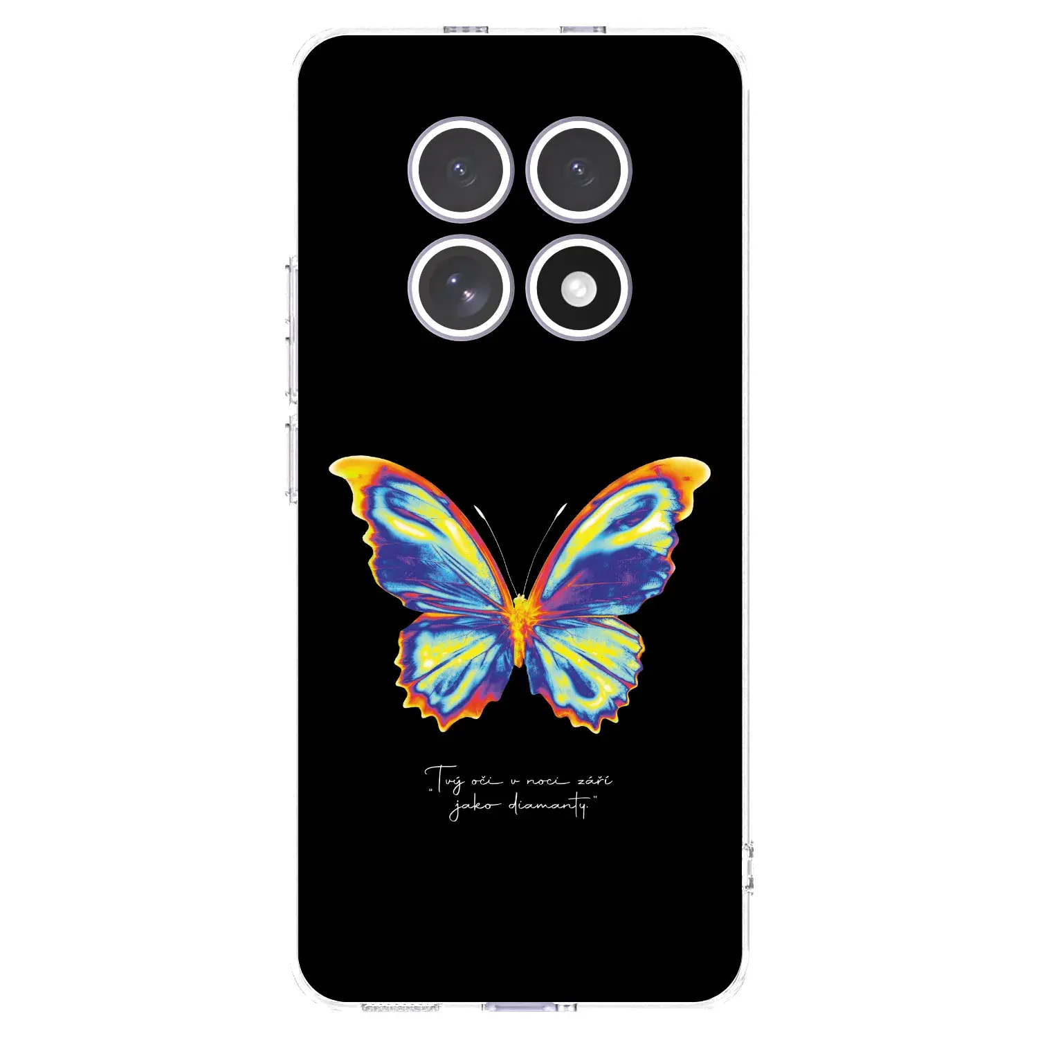 Silikonový průhledný obal pro Xiaomi Redmi Note 15 4G - Diamanty Black