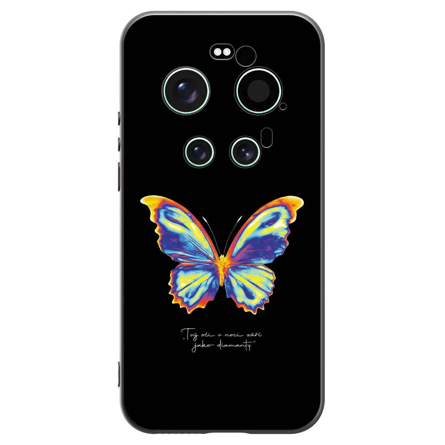 Silikonový černý obal pro Xiaomi 17 Ultra - Diamanty Black