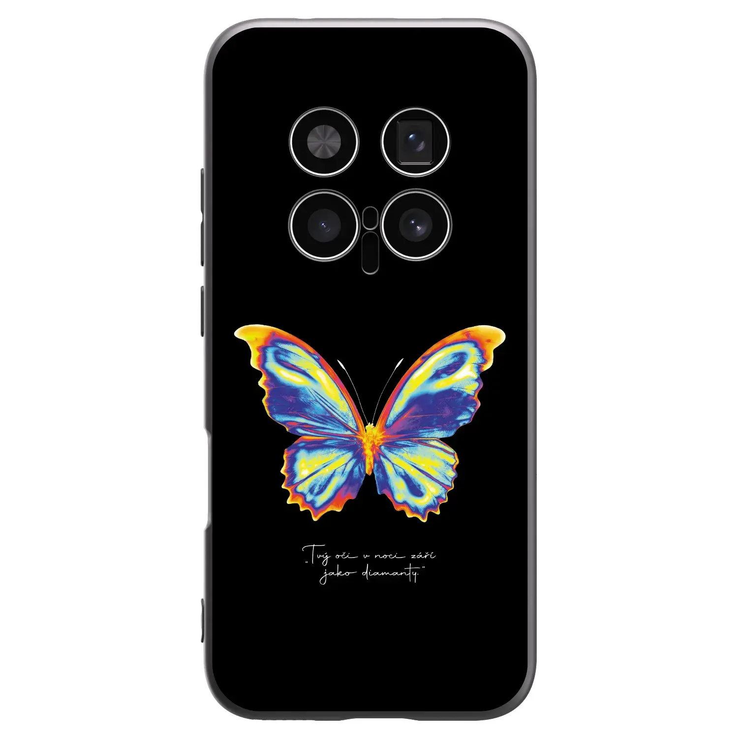 Silikonový černý obal pro Honor Magic8 Pro 5G - Diamanty Black