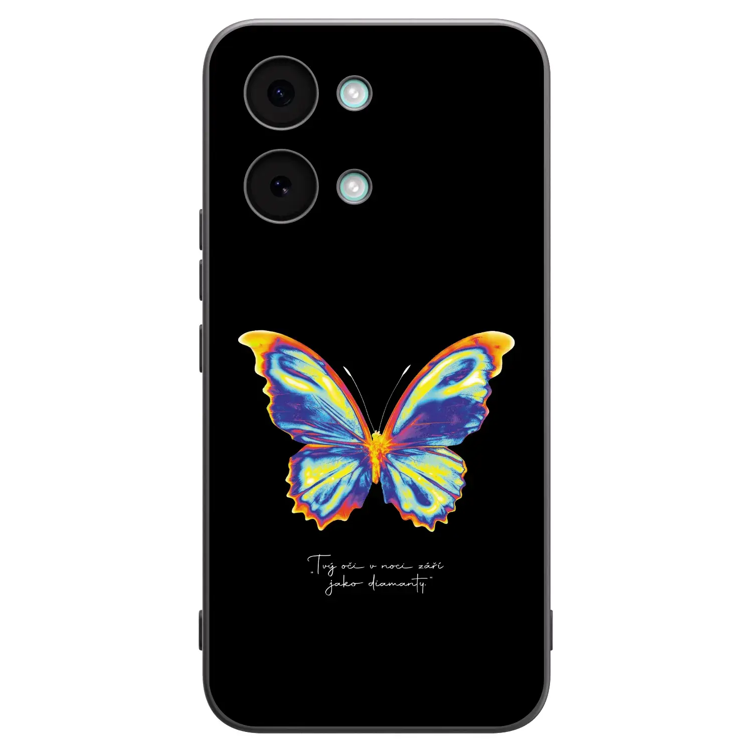 Silikonový černý obal pro Xiaomi Poco X8 Pro Max - Diamanty Black