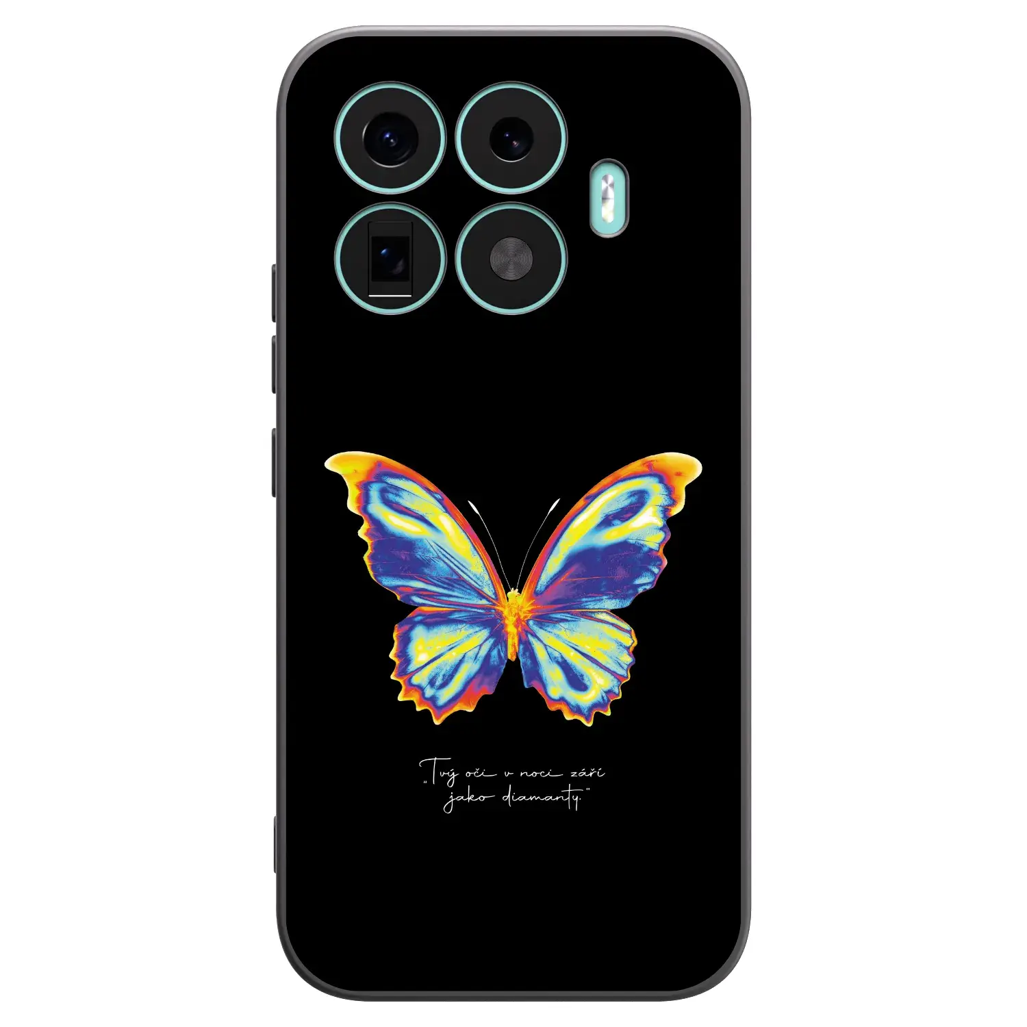 Silikonový černý obal pro Xiaomi 17T - Diamanty Black