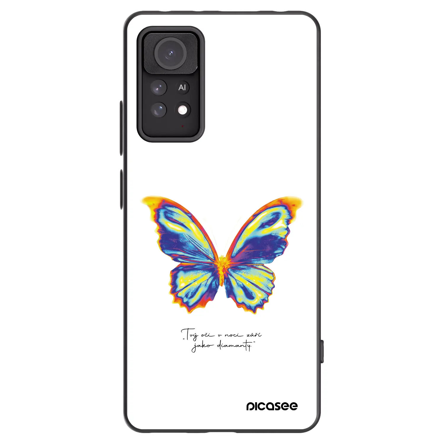 Silikonový černý obal pro Xiaomi Redmi Note 11 Pro 5G - Diamanty White
