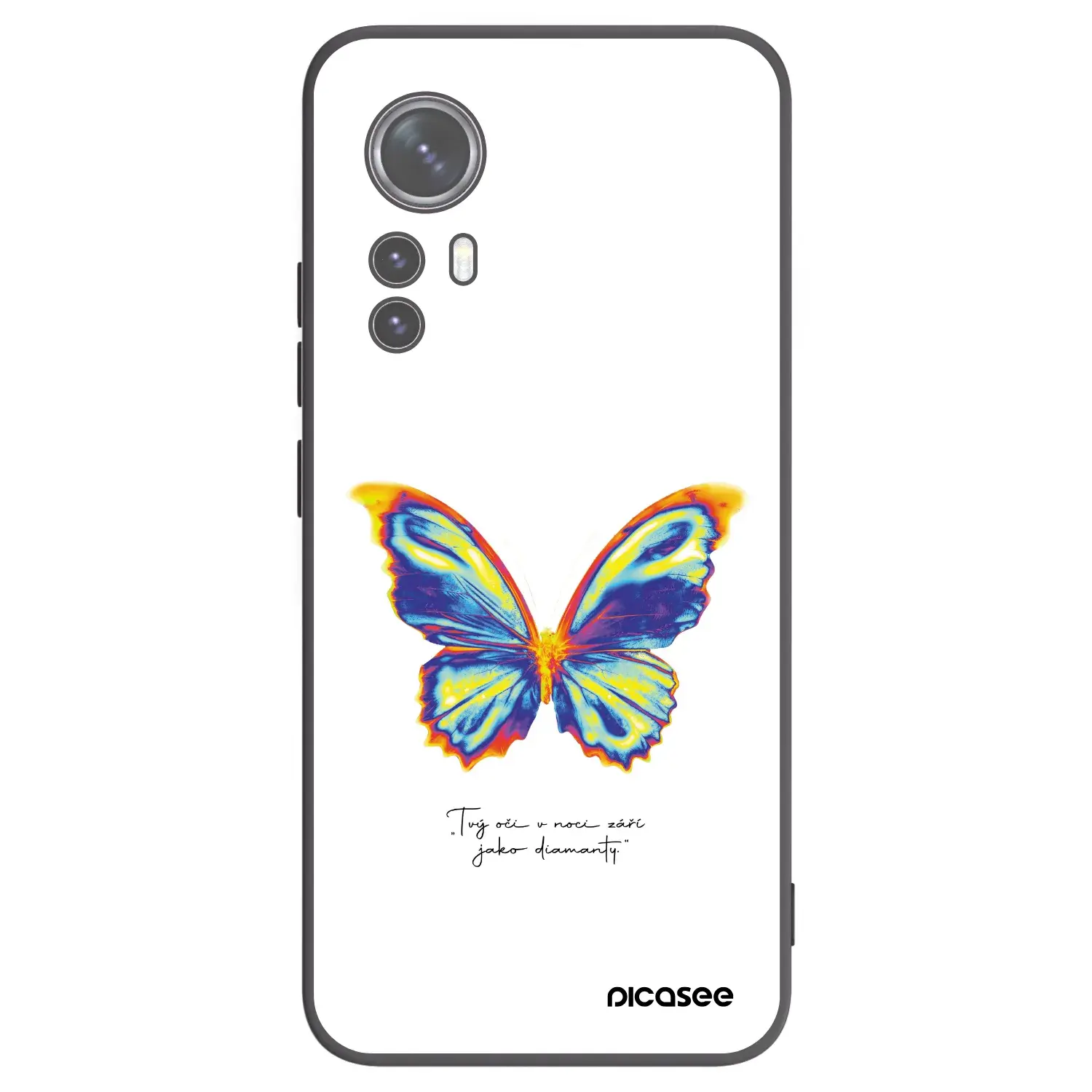 Silikonový černý obal pro Xiaomi 12X - Diamanty White