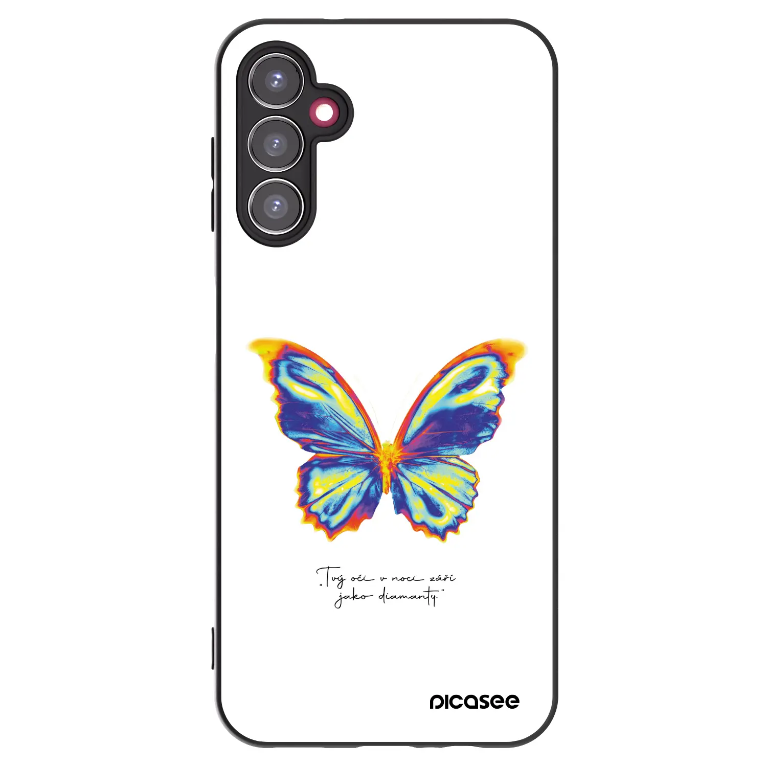 Silikonový černý obal pro Samsung Galaxy A14 5G A146P - Diamanty White
