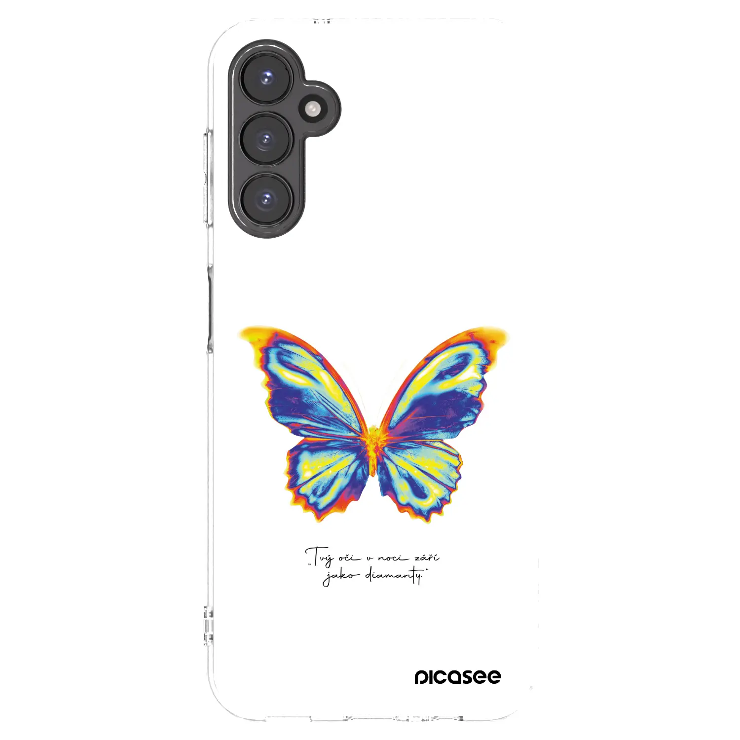 Silikonový průhledný obal pro Samsung Galaxy A14 5G A146P - Diamanty White