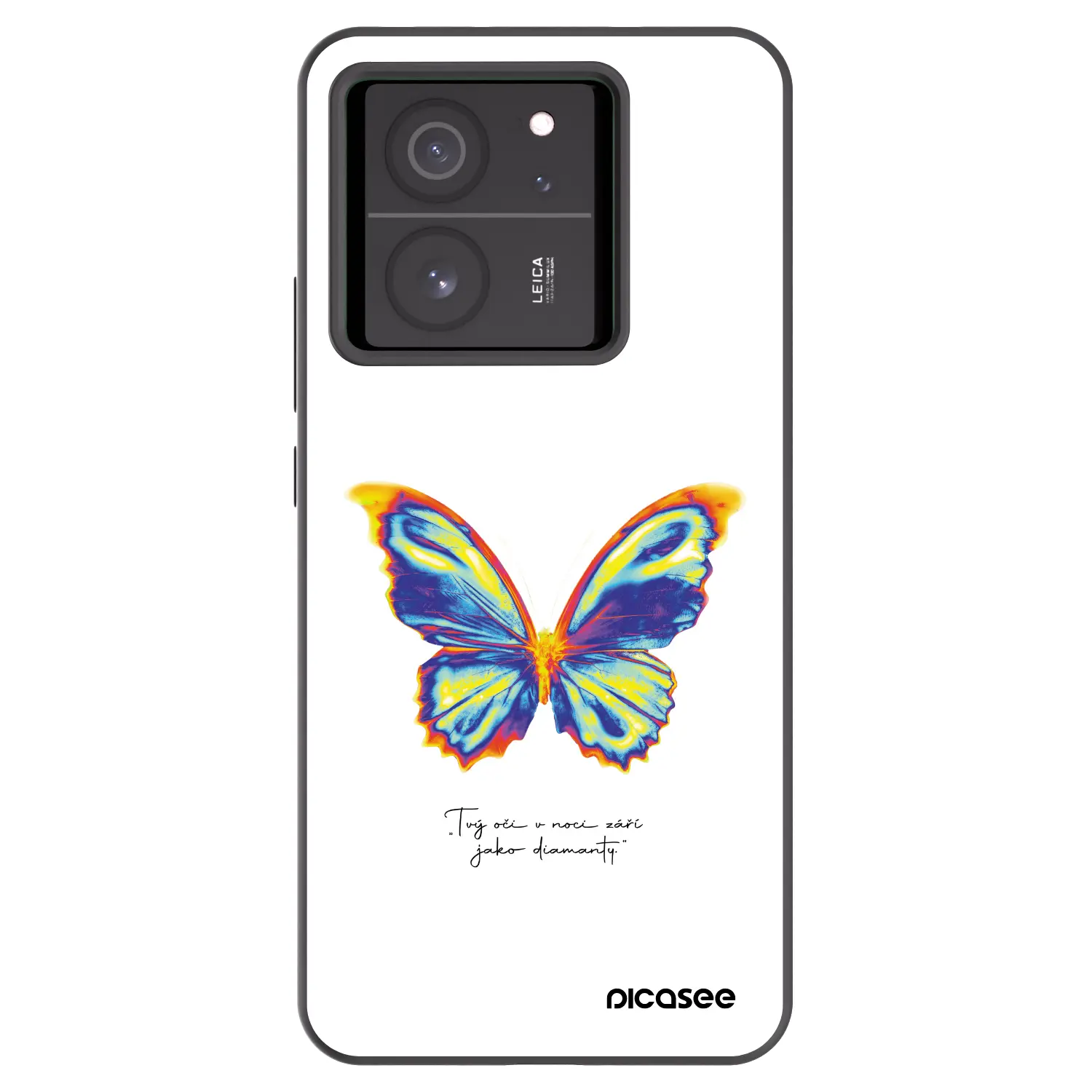 Silikonový černý obal pro Xiaomi 13T Pro - Diamanty White