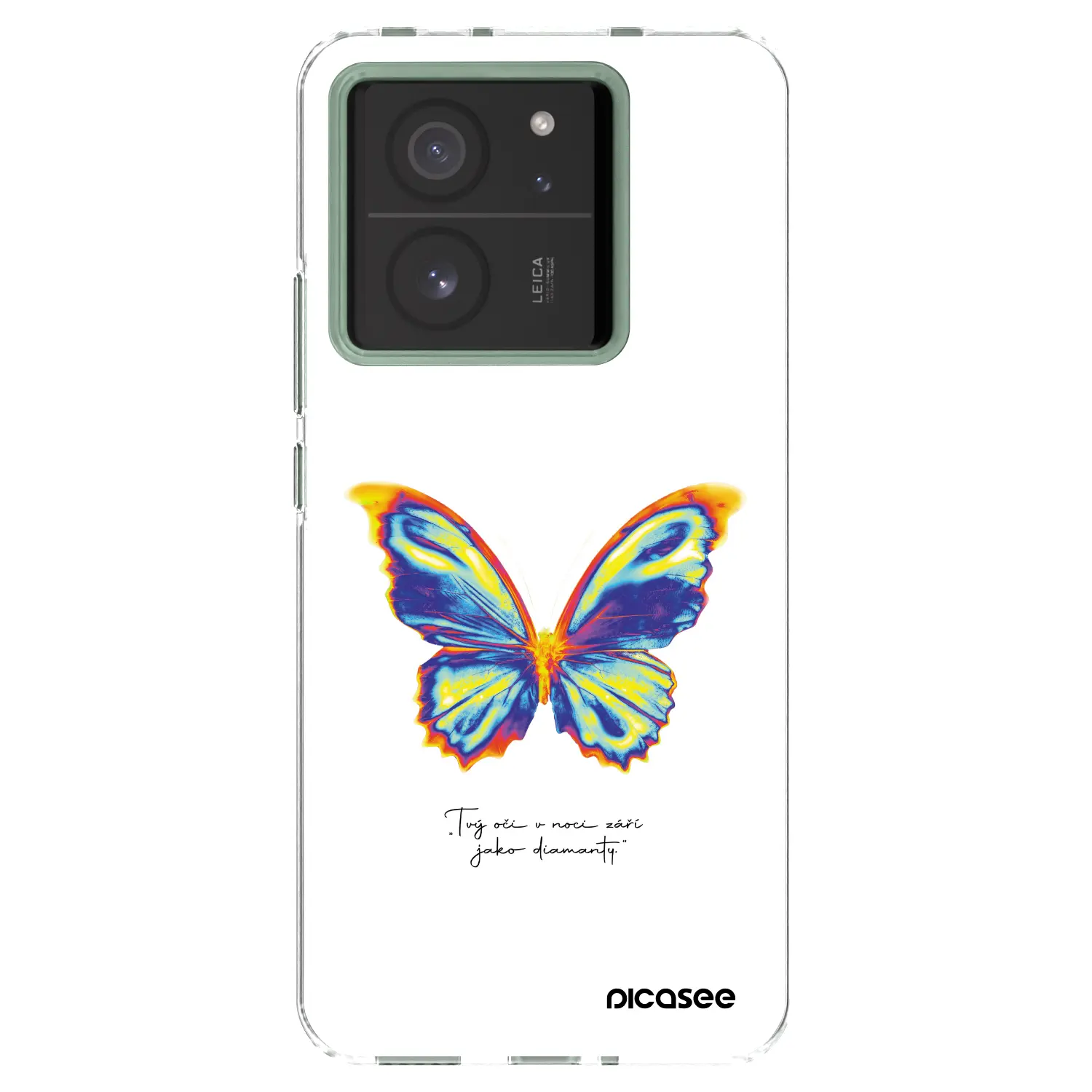 Silikonový průhledný obal pro Xiaomi 13T Pro - Diamanty White