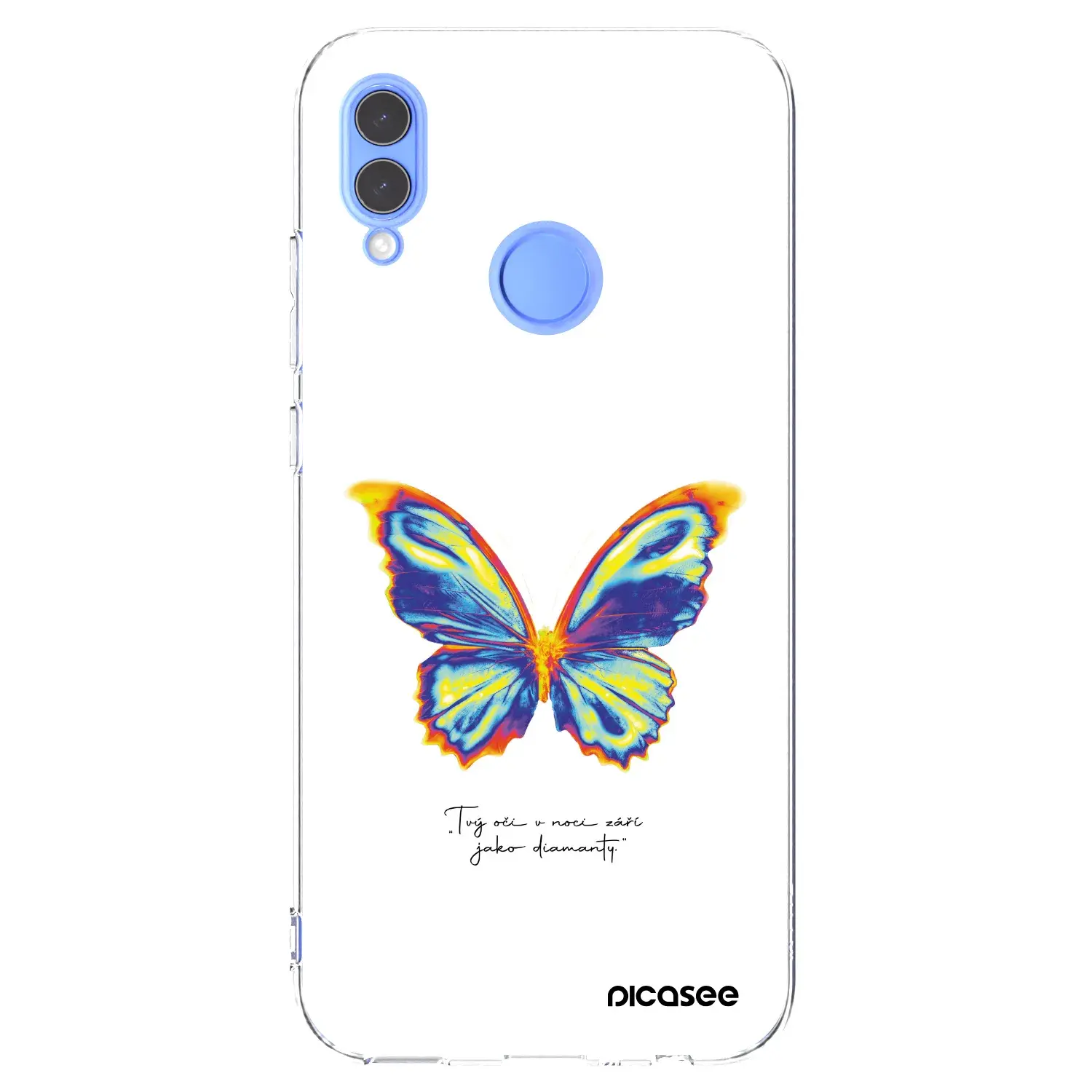 Silikonový průhledný obal pro Honor 10 Lite - Diamanty White