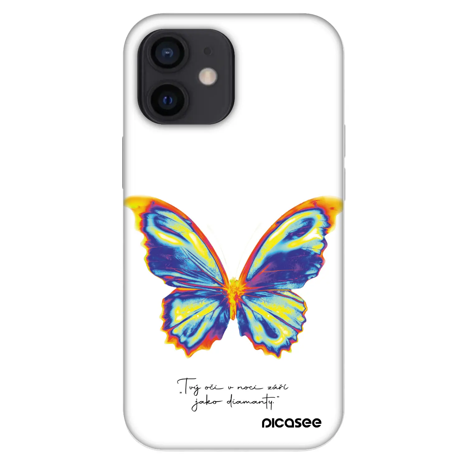 Fashion Case pro Apple iPhone 12 mini - Diamanty White
