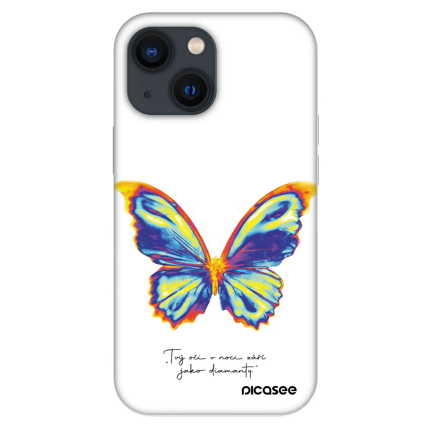 Fashion Case pro Apple iPhone 13 mini - Diamanty White