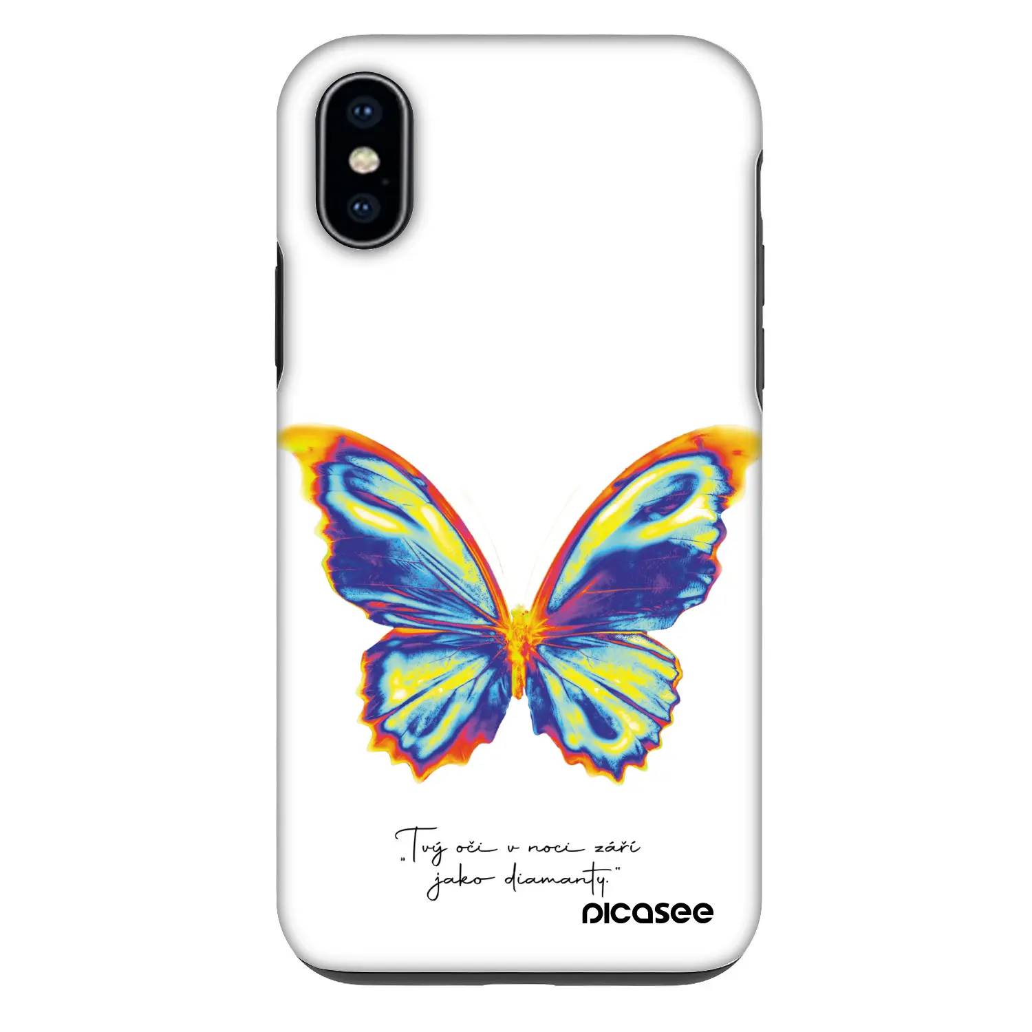 Fashion Case pro Apple iPhone X/XS - Diamanty White