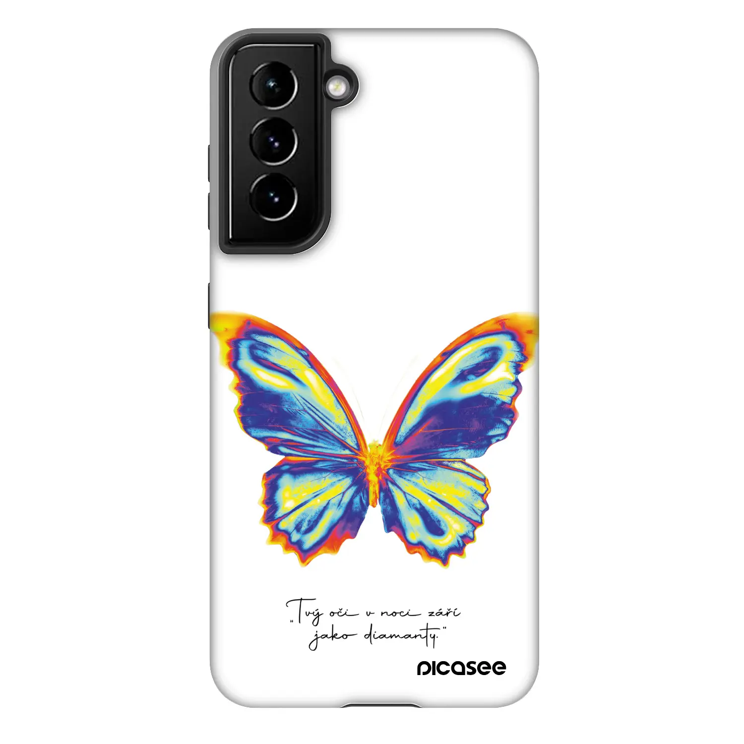 Fashion Case pro Samsung Galaxy S22 5G - Diamanty White