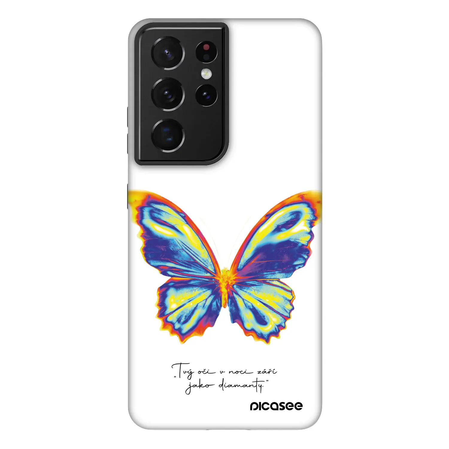 Fashion Case pro Samsung Galaxy S21 Ultra 5G G998B - Diamanty White