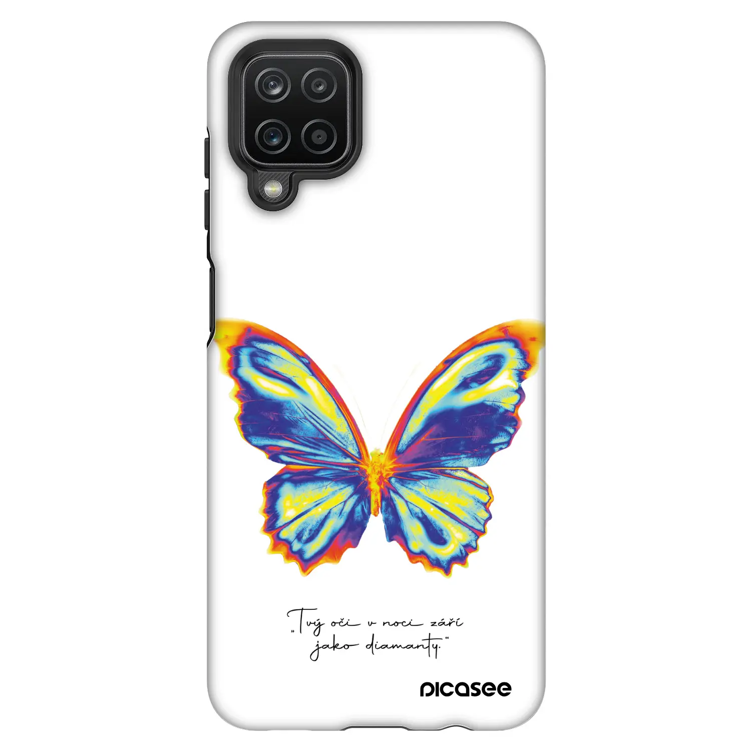 Fashion Case pro Samsung Galaxy A12 A125F - Diamanty White