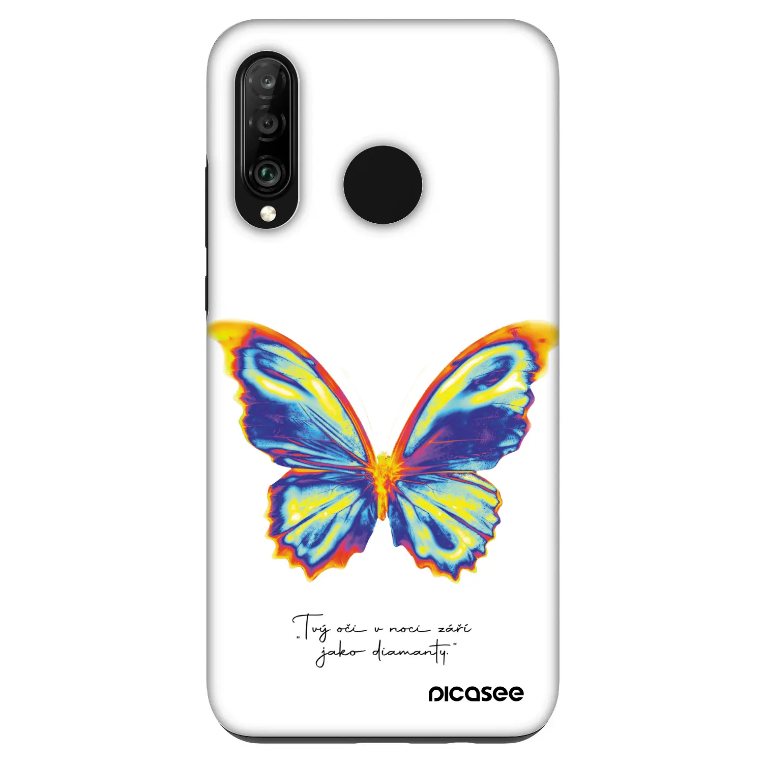 Fashion Case pro Huawei P30 Lite - Diamanty White