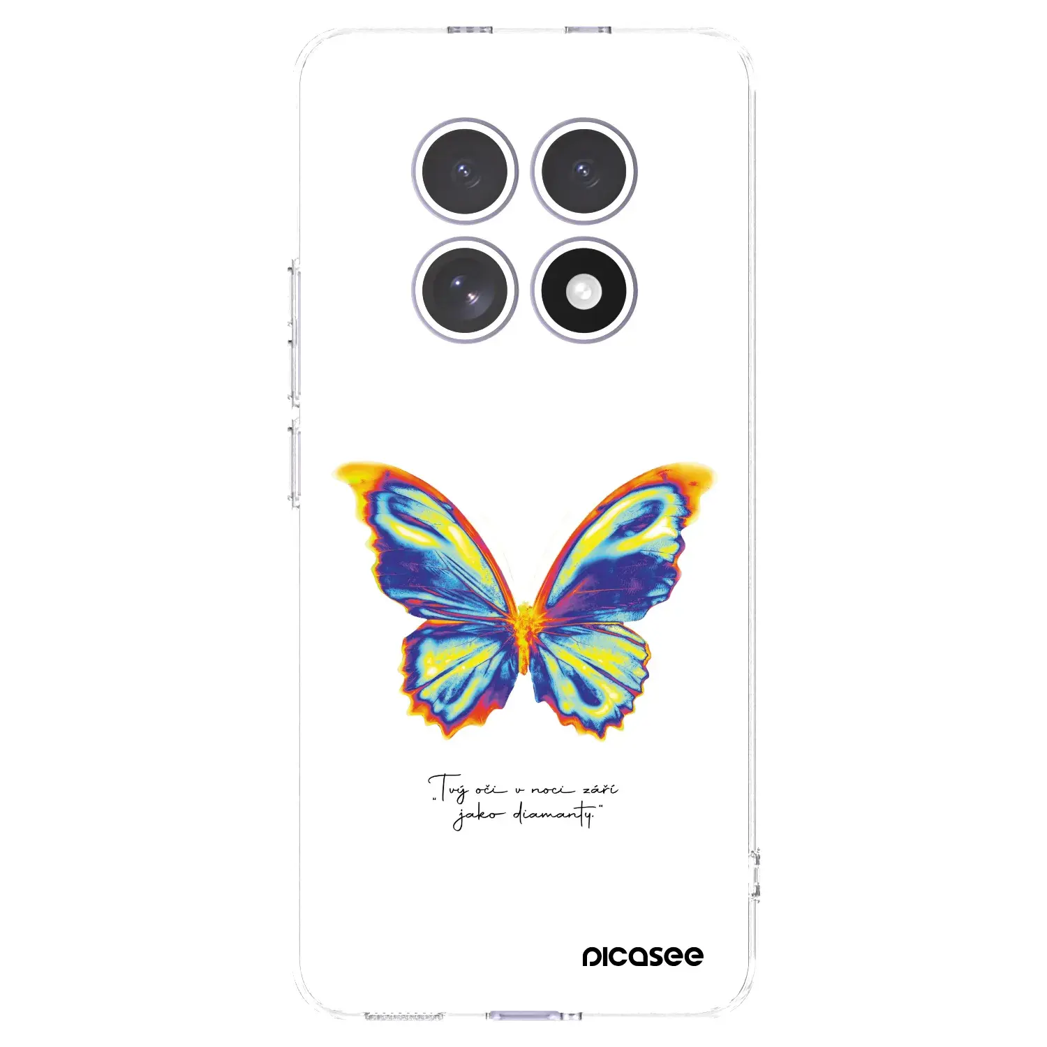 Silikonový průhledný obal pro Xiaomi Redmi Note 15 4G - Diamanty White