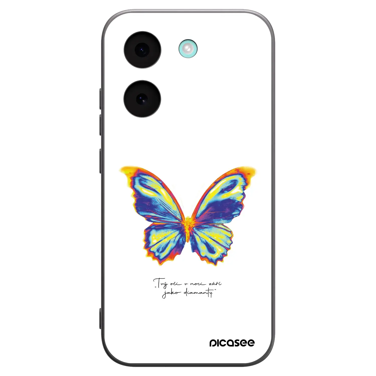 Silikonový černý obal pro Xiaomi Poco X8 Pro - Diamanty White