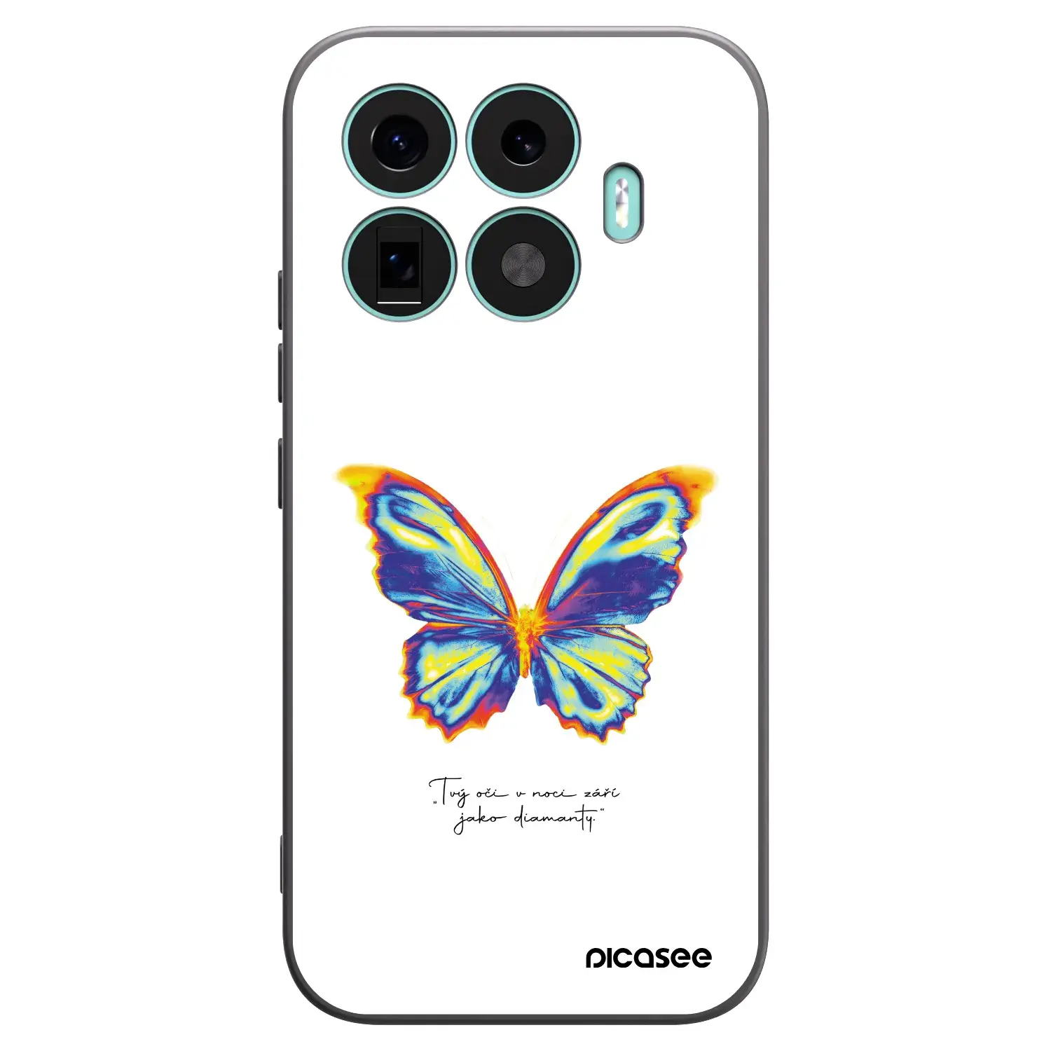 Silikonový černý obal pro Xiaomi 17T - Diamanty White