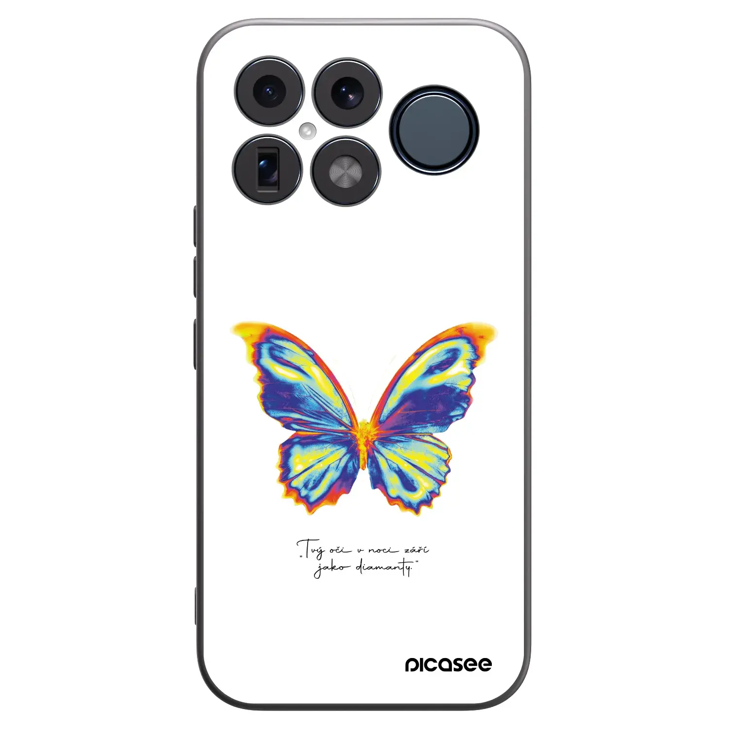 Silikonový černý obal pro Xiaomi Poco F8 Ultra - Diamanty White