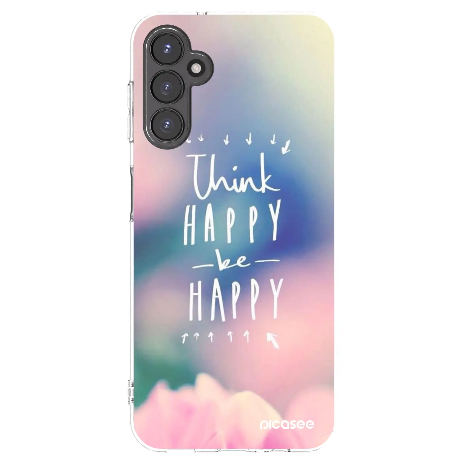 Silikonový průhledný obal pro Samsung Galaxy A14 5G A146P - Mysli pozitivně!