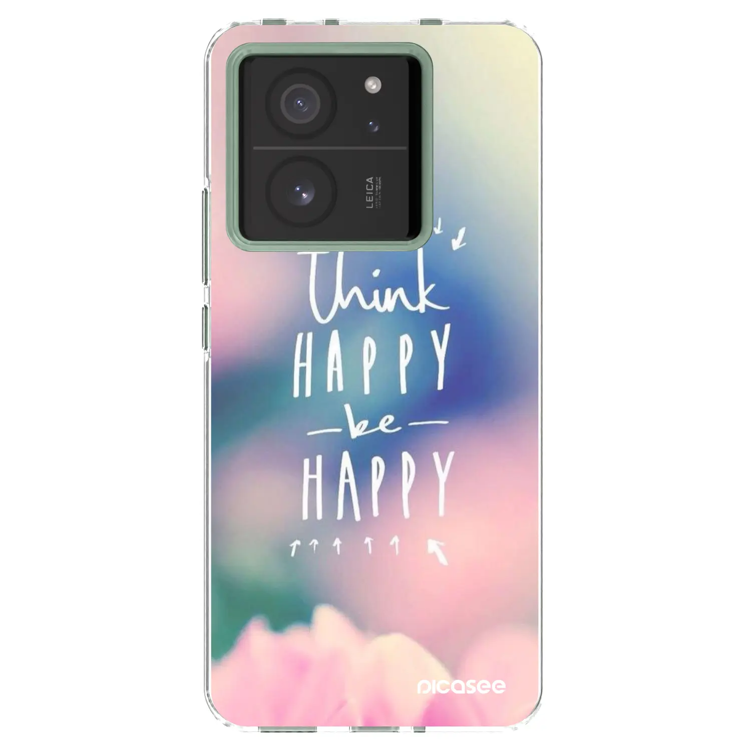 Silikonový průhledný obal pro Xiaomi 13T Pro - Mysli pozitivně!