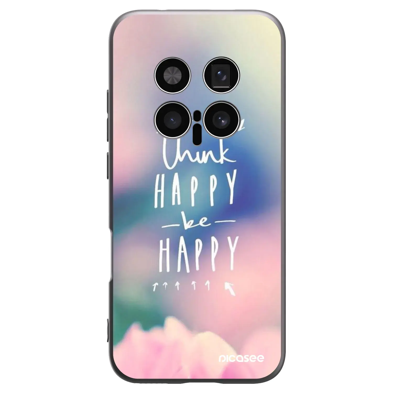 Silikonový černý obal pro Honor Magic8 Pro 5G - Mysli pozitivně!