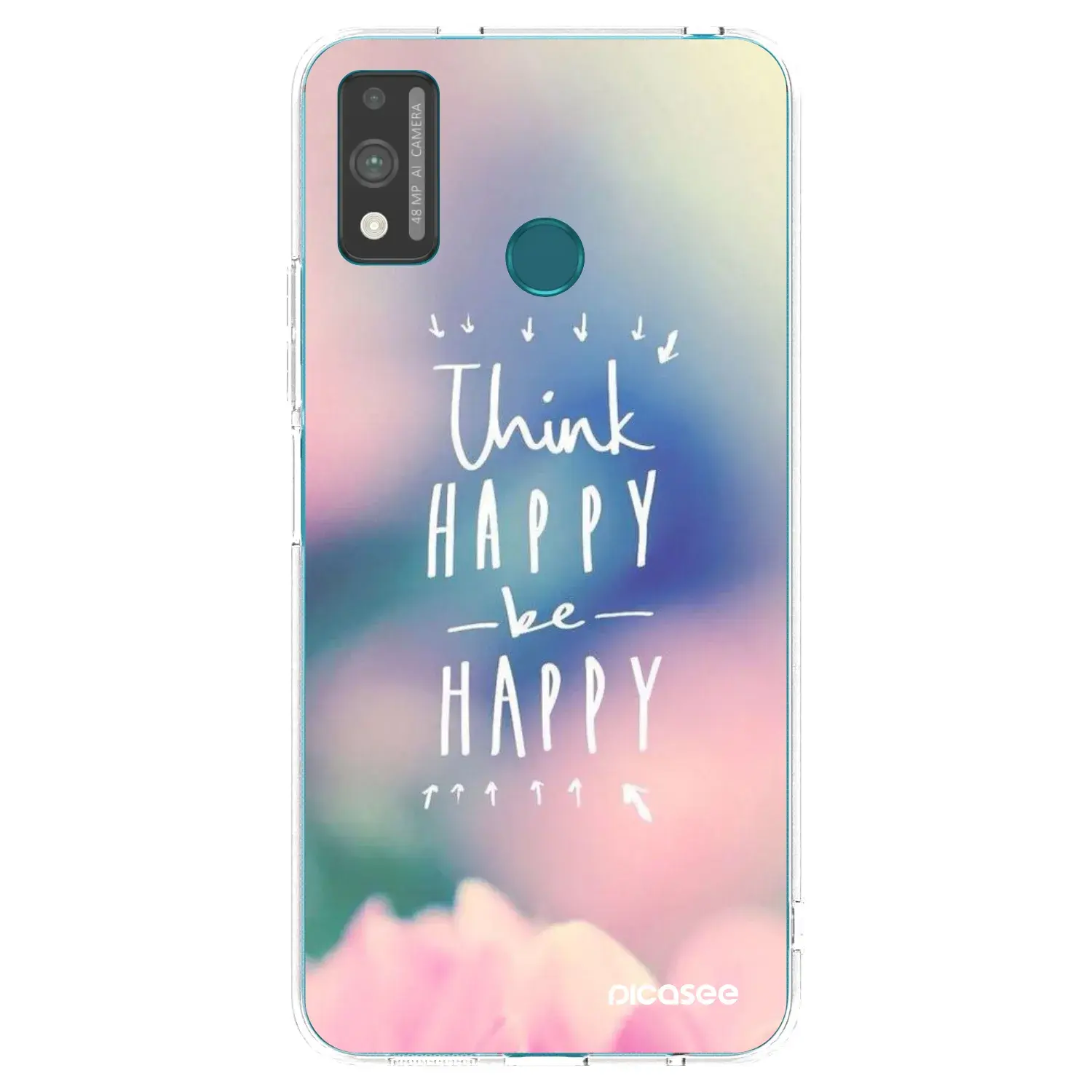 Silikonový průhledný obal pro Honor 9X Lite - Mysli pozitivně!