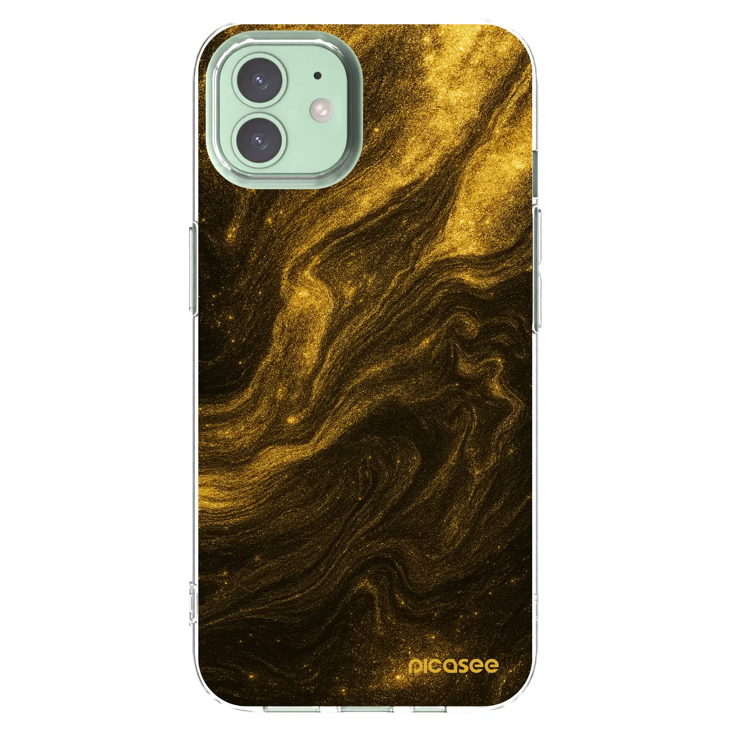 Silikonový průhledný obal pro Apple iPhone 12 Pro - Černá