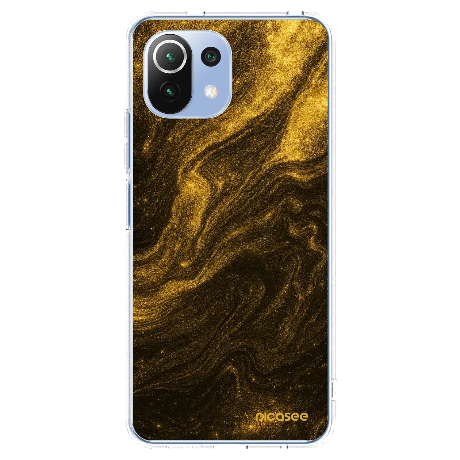 Silikonový průhledný obal pro Xiaomi 11 Lite 5G NE - Černá