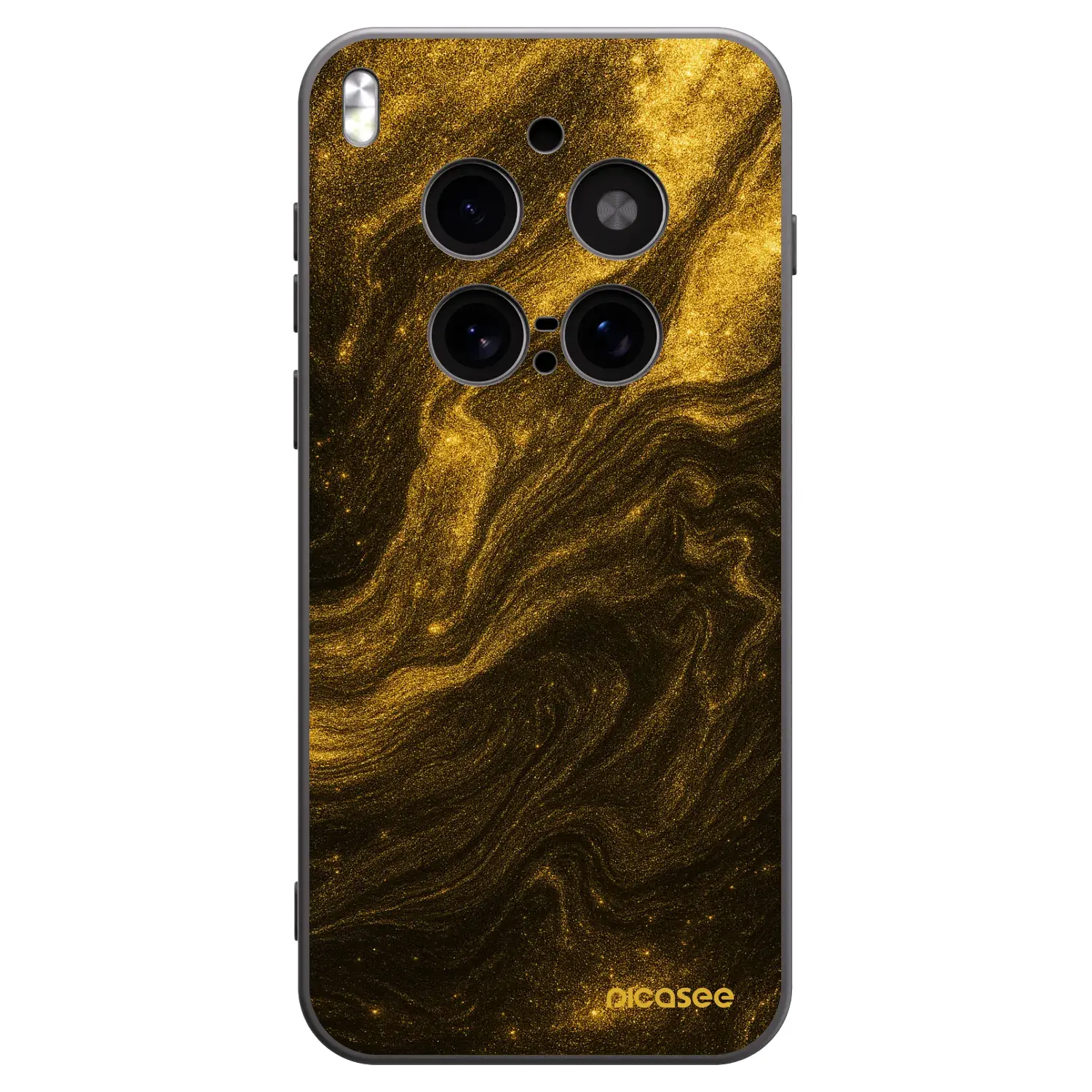 Silikonový černý obal pro Vivo X300 Pro - Černá